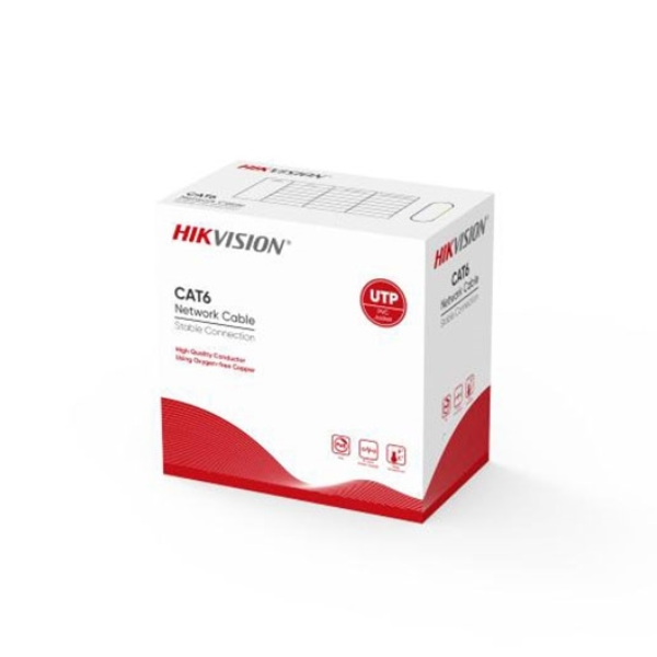 DS-1LN6-UE-W 305m CAT6 UTP Network Cable 0.53 mm Hikvision