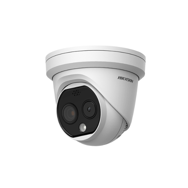 DS-2TD1217-2/QA 1.8mm Thermal &amp; Optical Bi-Spectrum Network Turret Camera Hikvision