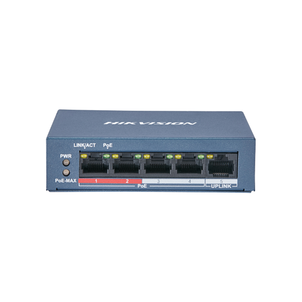 DS-3E0105P-E (B)  4Channel POE switch Hikvision