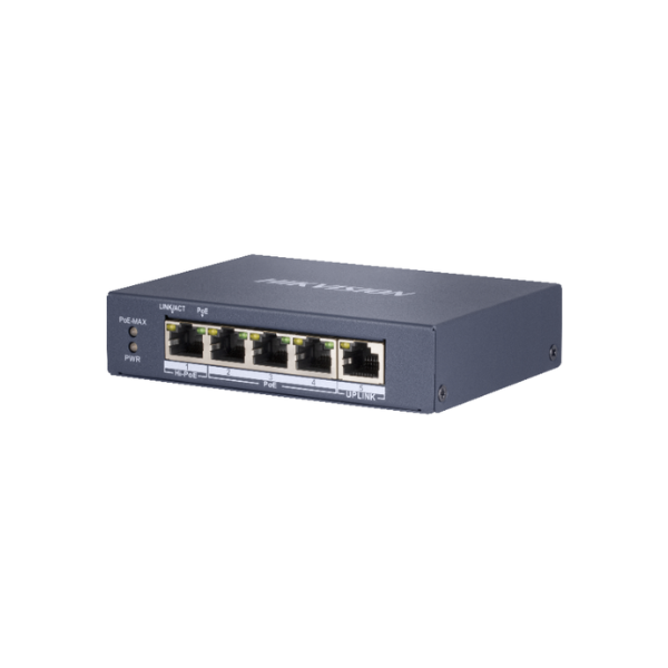 DS-3E0505HP-E 5 Port Gigabit Unmanaged Hi-PoE Switch Hikvision
