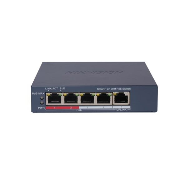 DS-3E1105P-EI 4-Port Fast Ethernet Smart POE Switch Hikvision