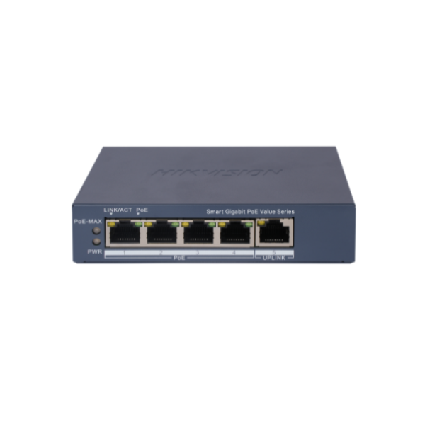 DS-3E1505P-EI/M 4 Port Gigabit Smart PoE Switch Hikvision