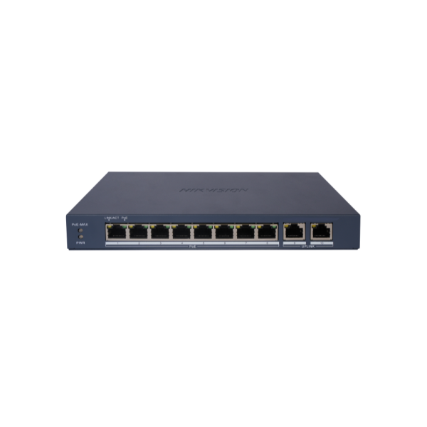 DS-3E1510P-EI/M(B) 8 Port Gigabit Smart PoE Switch Hikvision