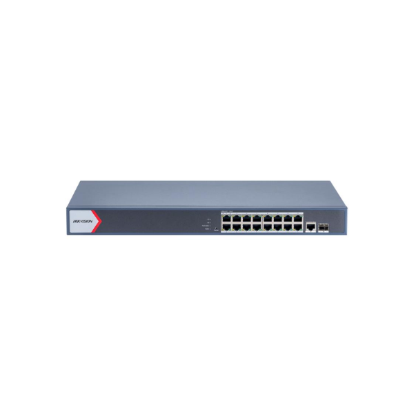 DS-3E1518P-EI/M 16 Port Gigabit Smart POE Switch Hikvision