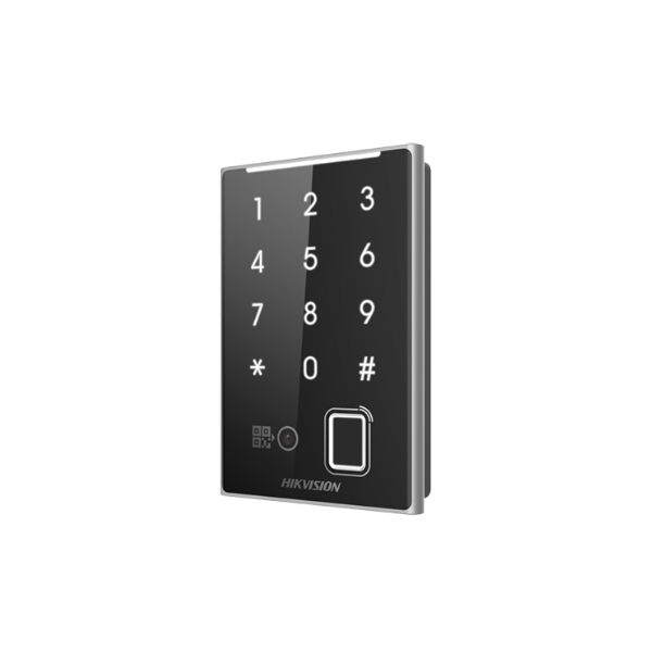 DS-K1109DKFB-QR Desfire, Felica, M1 Card Reader with Keypad and Fingerprint Hikvision