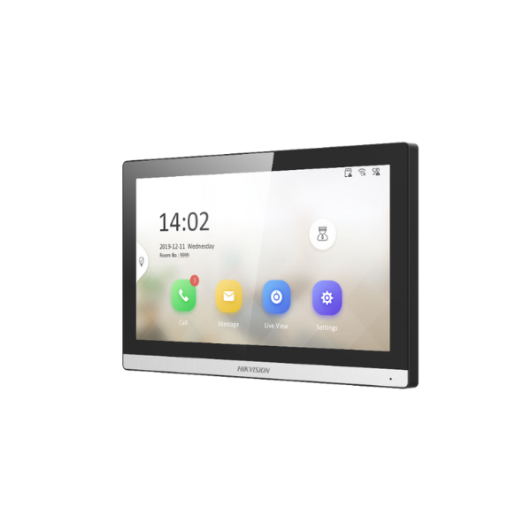DS-KH6350-WTE1 Video Intercom Indoor 7-Inch Touchscreen Black Hikvision